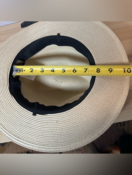 Furtalk Classic Straw Fedora sun Hat with Black Band - Picture 7 of 7